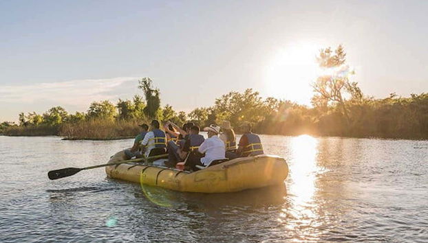Remando pelo rio Fuerte