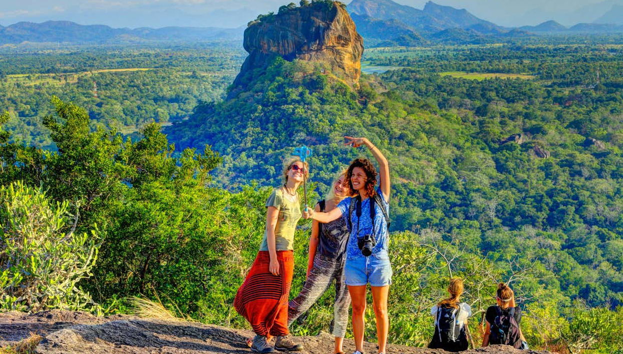 Viste di Sigiriya da Pidurangala Rock