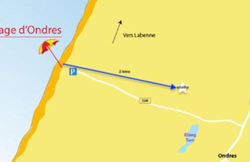 Ondres, studio classé, proche océan - Foto 6