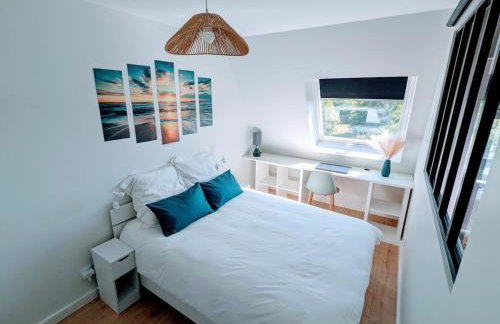 Duplex vue mer à deux pas de la plage, balcon et espace cinéma - Foto 15