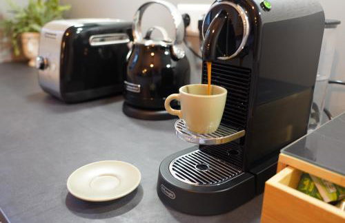 Design-Apartment I direkt im Zentrum von Bad Krozingen I Boxspring I Terrasse mit Garten & direktem Parkplatz I Boxspring I Nespresso - Foto 19