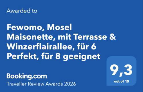 Fewomo, Mosel Maisonette, mit Terrasse & Winzerflairallee, für 6 Perfekt, für 8 geeignet - Foto 37