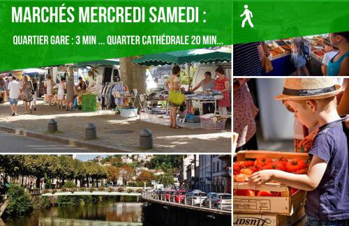 Lumineux appartement,3' de la gare, Terrasse, équipé fibre,bonsejour19 - Foto 17