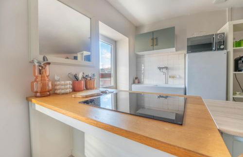 T2 chaleureux au coeur des vignes -vue place de Condrieu-long séjour possible - Foto 20