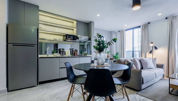 w Cozy 1BR w Great View in Calle 50 - Foto 4, Habitación