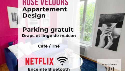 Maison Yuki - Rose Velours - Netflix & Parking - Foto 4