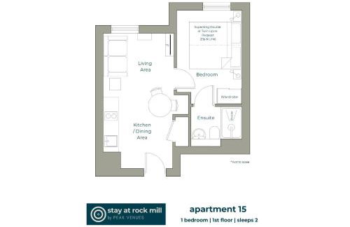 Rock Mill 1 Bed Apartment 15 - Foto 14