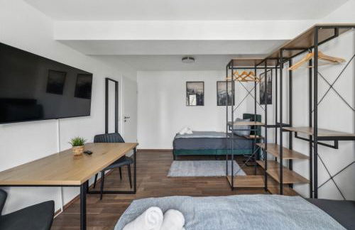 Larooms Merseburg - Apartment NS03 - 2 Zimmer - 4 Betten - Waschmaschine - Parkplatz - Balkon - Foto 4