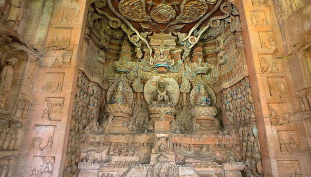 Excursión privada de un día completo a las esculturas rupestres de Dazu - Foto 5