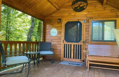 Serene 1BR Cabin near NC Z00 with Loft & Waterview - Foto 16