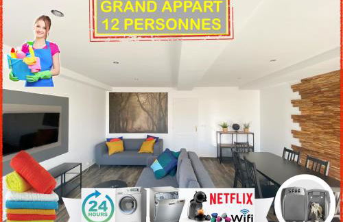 22 CHIC & COSY GRAND APPART 92m2 PARKING GRATUIT HYPERCENTRE NETFLIX - Foto 2