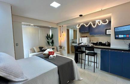 (1305) Studio Moderno e Aconchegante no Calhau - Foto 19