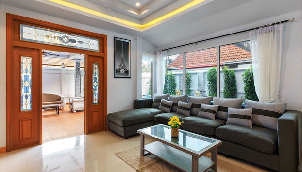 Zona de estar del vestíbulo