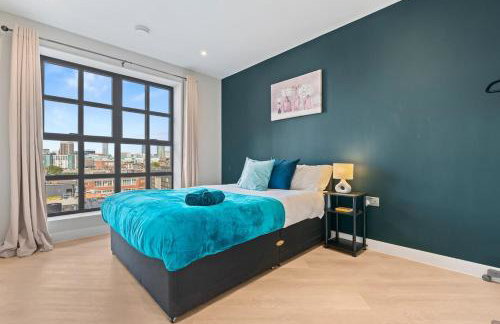 #45 2 bed Lux Fountain Lofts Digbeth - Near Blakesley Hall Museum - Sleeps 5 - "Perfect for Contractors and Families " - Foto 12