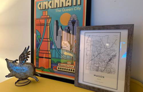 Mason Ohio Home large private yard firepit game room - Foto 29