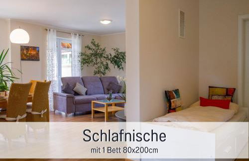 Dahem-Apartments - ruhig Parkplatz Rhein Main Gebiet gut erreichbar - 3 Apartments - barrierefrei mit Garten und Hund auf Anfrage -- 2 SZ Maisonette mit Balkon, -- 2 SZ mit Balkon - Foto 16