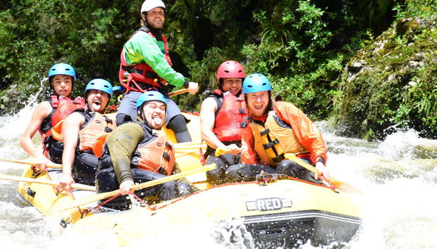 Rota para experientes em rafting