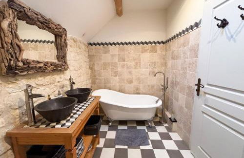 Manoir XV et Grange avec Piscine chauffée privée - Foto 46