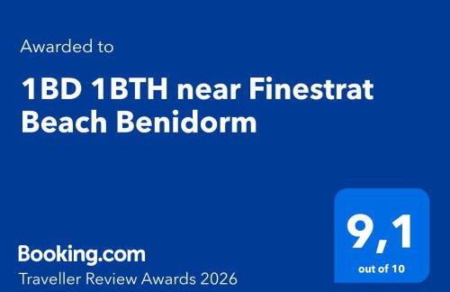 1BD 1BTH near Finestrat Beach Benidorm - Foto 2
