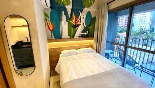 Studio 509 - Lindo studio ao lado do metro e shopping com Alexa - Foto 1