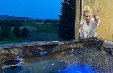 Stodoła Na Kresach - widokowy domek drewniany, całoroczny JACUZZI & SAUNA - Foto 42