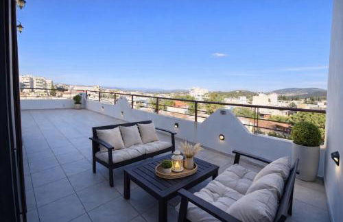5-Star feel - Luxury penthouse for 4 with huge balcony & view ,8 min from Athens airport - Foto 21