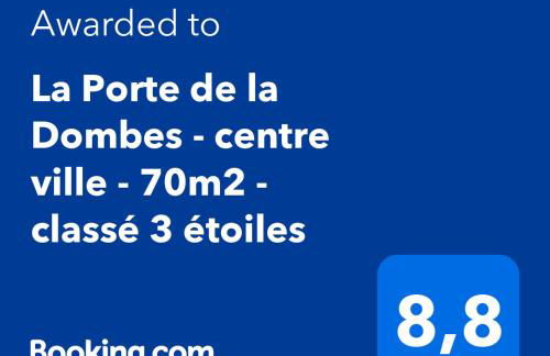 La Porte de la Dombes - centre ville - 50m2 - classé 3 étoiles - Foto 19