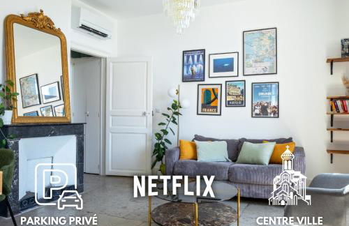 Centre - Parking - 5 min Place Comédie - Tram - Foto 1