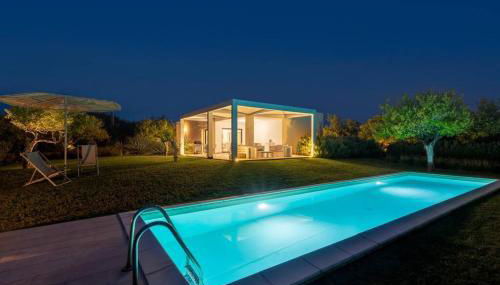 Villa Papeda-Tenuta il Cavaliere d'Italia Noto-vista fronte mare e piscina privata - Foto 4, Garden, sunbed, Garden view