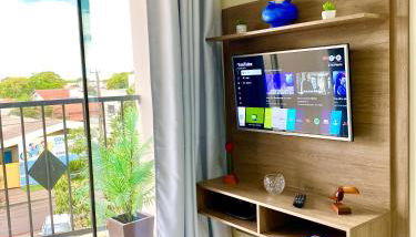 Apto charmoso na V Planalto perto Shopping com 2 Quartos de Casal ArCond Wifi 500megas Home Office e Garagem em Dourados - Foto 4