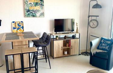 Studio DUNES de NALA avec balcon vue Dunes et latérale Mer pour 4 pers 100m plage wifi ménage compris - Foto 8