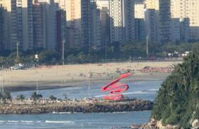 Santos - Gonzaga - Apartamento completo 1 quadra da praia - Foto 42