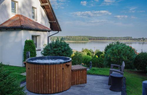 Dom na wzgórzu z widokiem na jezioro z balią i sauną - Foto 1