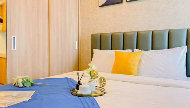 Homey And Restful Studio At Tokyo Riverside Pik 2 Apartment - Foto 3, Quarto