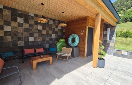 Chalet neuf, Jacuzzi, piscine privée mai-sept, pétanque, proche Paradiski - Foto 40