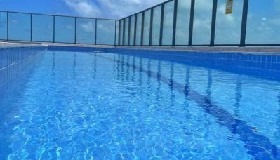 Flat Beach Class Excelsior - Apto Completo para 4 pessoas vista rio e mar - Foto 2