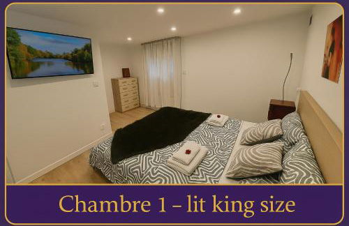 LE HAVRE D'ATHENA - Grand appart, jardin privé, abri vélos & accès rapide A61 - Foto 7