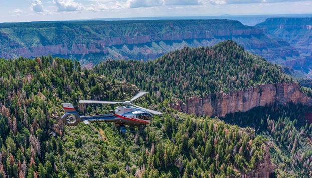 Sorvolando la Foresta nazionale Kaibab
