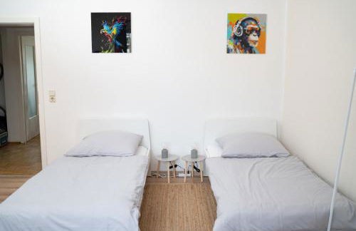 Design FerienOase mit Einzelbetten - 2 Schlafzimmer - Waschmaschine - Parkplatz - Foto 9
