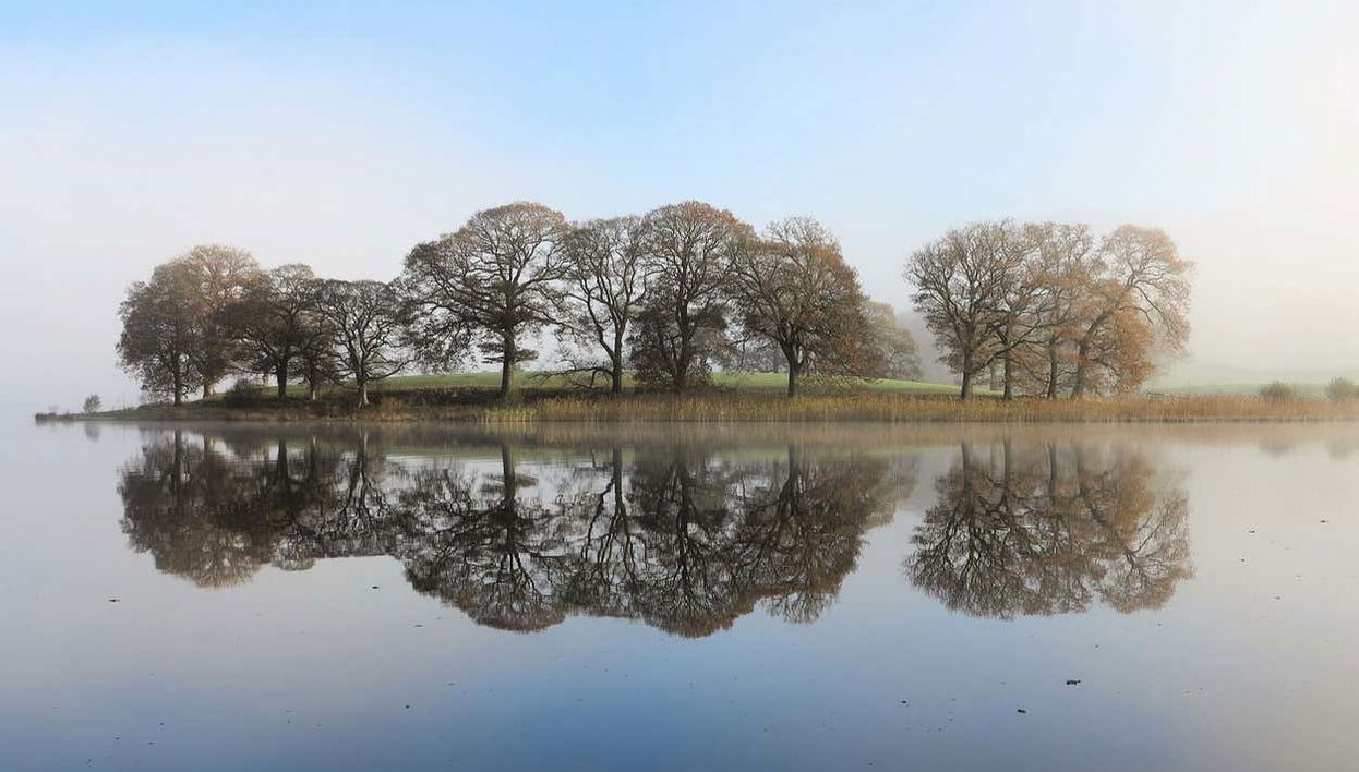 Panorámica del lago Esthwaite Water