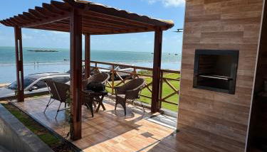 Casa da Maré Pé na areia Suítes climatizadas e deck vista mar - Foto 2