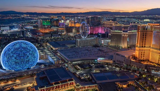 Watch the sunset over Las Vegas