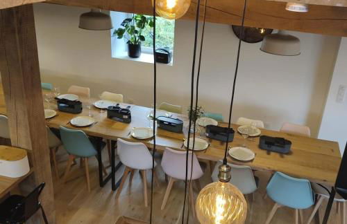 Gîte de rural de 15 personnes, bain nordique, rivière et nature - Foto 28