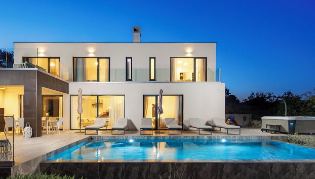 Villa Aristea with sea view, jacuzzi and infinity pool - Foto 2, Imagem principal