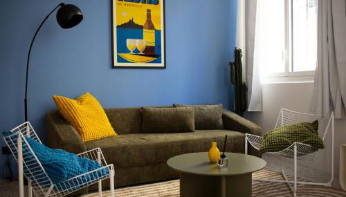 Arty & Chic 1BR 4P - Coeur de Marseille - AC - Foto 1