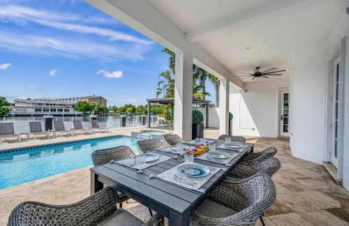 Waterfront Luxury Villa Heated Pool with Afternoon Sun Coral Key - Foto 12