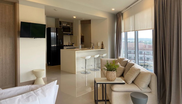 w Majestic 1BR w AC in Sunny Cartagena - Foto 5, Habitación