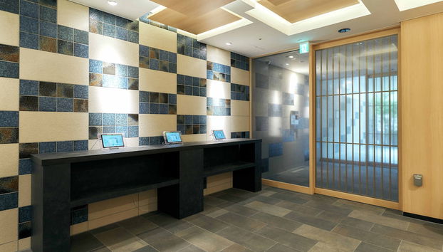 Mostrador de check-in y check-out