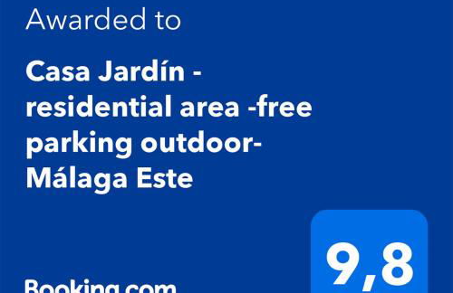 Casa Jardín - residential area -free parking outdoor- Málaga Este - Foto 25