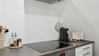 Ferienwohnung "Alte Post" Münsingen - Photo 5, stove, toaster